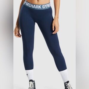 Gymshark Navy Flex Compression Blue Leggings